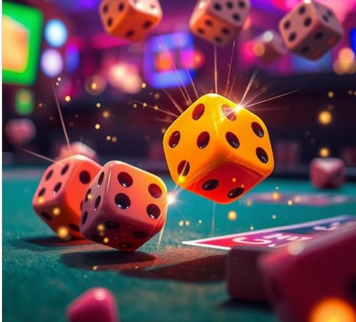 Live baccarat table at daunemas slot with dealer and player positions visible